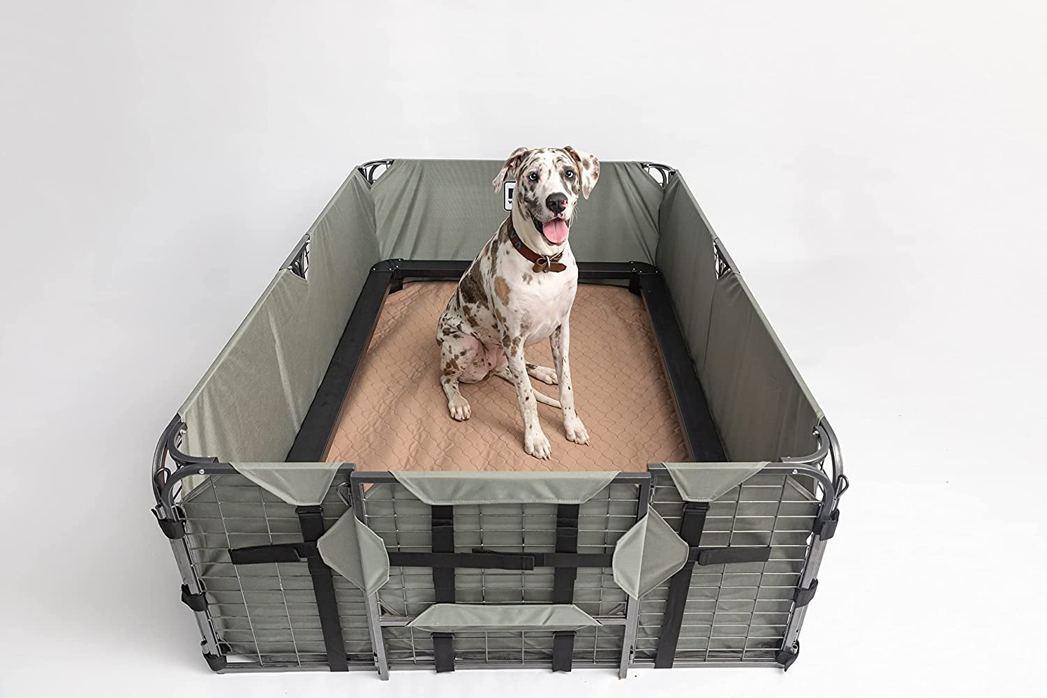 Premium Waterproof Reusable Dog Pee Pad - 41"x41" with Grommets for Easy Use