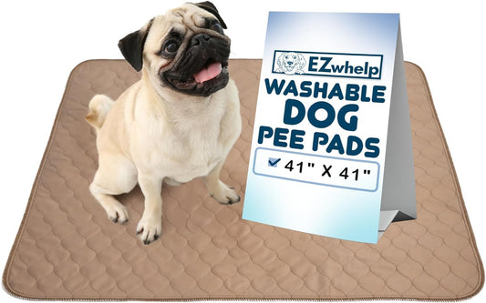 Premium Waterproof Reusable Dog Pee Pad - 41"x41" with Grommets for Easy Use