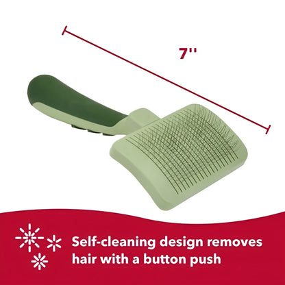 Transform Your Cat's Grooming Routine with the Safari Self-Cleaning Slicker Brush - Easy, Effective, and Essential for All Fur Types!