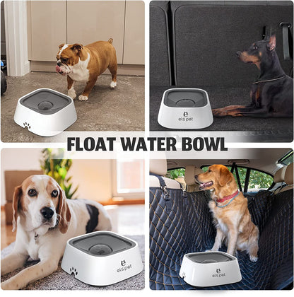Ultimate No Spill Travel Bowl for Dogs & Cats - 35oz Splash Proof Feeder in Stylish Grey
