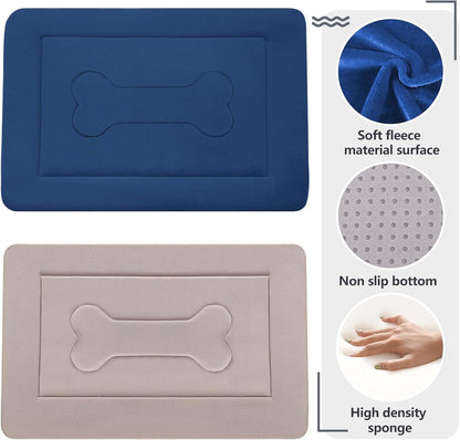 Luxurious Large Dog Bed Crate Mat - 42" Non-Slip, Washable Soft Mattress for Ultimate Comfort