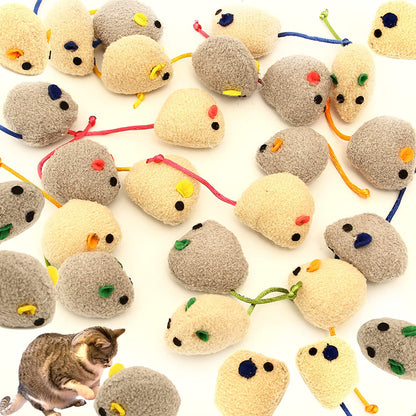 20PCS Catnip Mouse Toy Set – Interactive Cat Toys for Cats, Kittens & Puppies