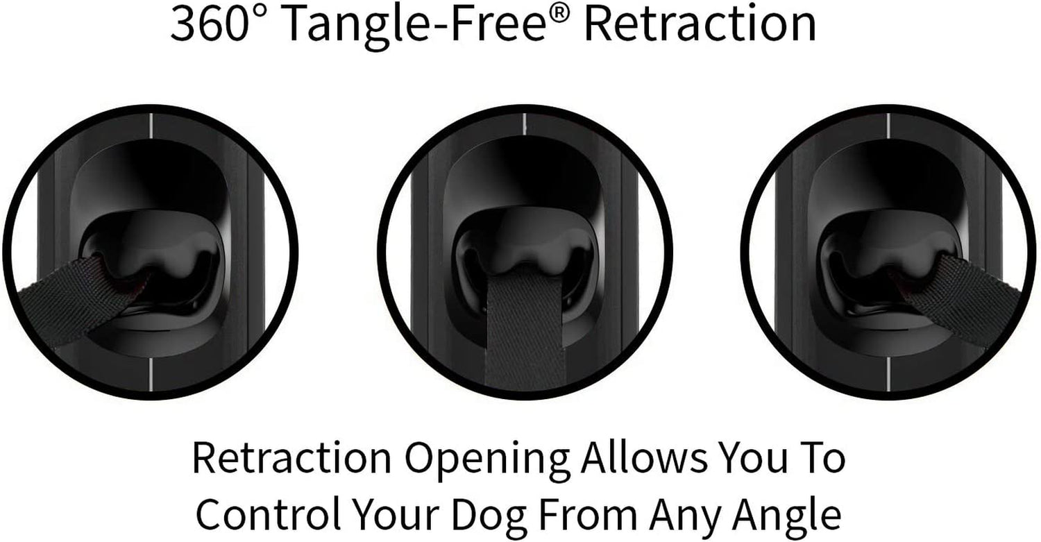 Experience Ultimate Control with Our Premium 16ft Retractable Dog Leash - Perfect for Large Breeds in Stylish Black/Grey