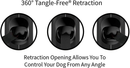 Experience Ultimate Control with Our Premium 16ft Retractable Dog Leash - Perfect for Large Breeds in Stylish Black/Grey