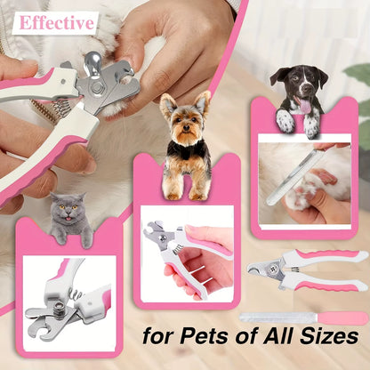 Ultimate Stainless Steel Pet Nail Clipper - Effortless Dog & Cat Grooming Tool