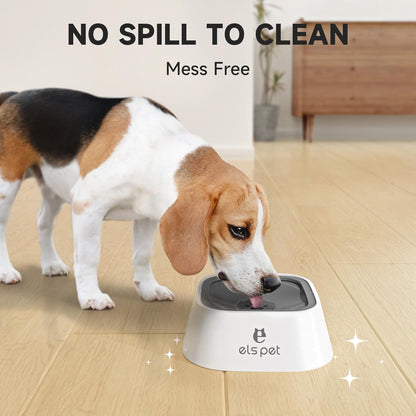 Ultimate No Spill Travel Bowl for Dogs & Cats - 35oz Splash Proof Feeder in Stylish Grey