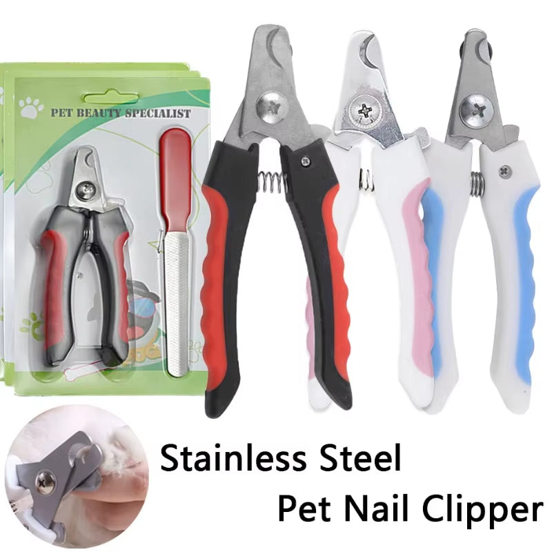 Ultimate Stainless Steel Pet Nail Clipper - Effortless Dog & Cat Grooming Tool
