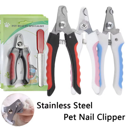 Ultimate Stainless Steel Pet Nail Clipper - Effortless Dog & Cat Grooming Tool