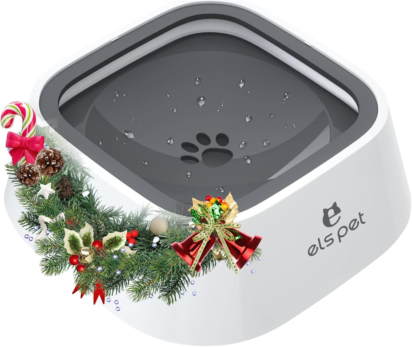 Ultimate No Spill Travel Bowl for Dogs & Cats - 35oz Splash Proof Feeder in Stylish Grey