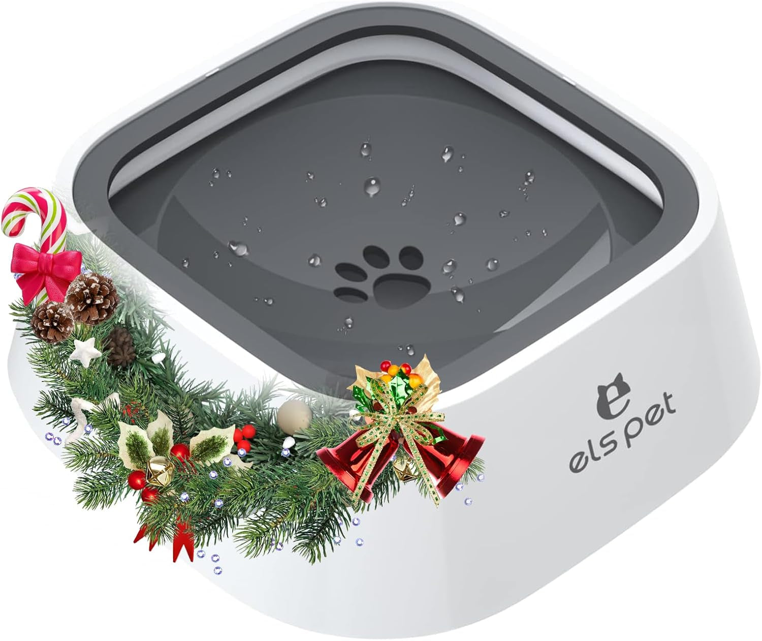 Ultimate No Spill Travel Bowl for Dogs & Cats - 35oz Splash Proof Feeder in Stylish Grey