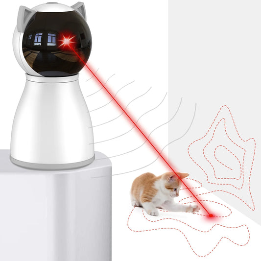 Exciting Interactive Cat Laser Toy - 4th Generation with Real Random Trajectory, Motion Activation & Rechargeable Convenience for Endless Fun!