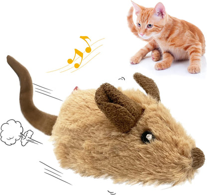 🐭 Interactive Moving Mouse Cat Toy – Realistic Squeaky Sound & Automatic Self-Play Fun for Indoor Cats