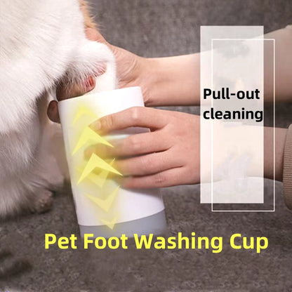Pet Paw Cleaner Cup – Soft Silicone Foot Washer for Dogs & Cats