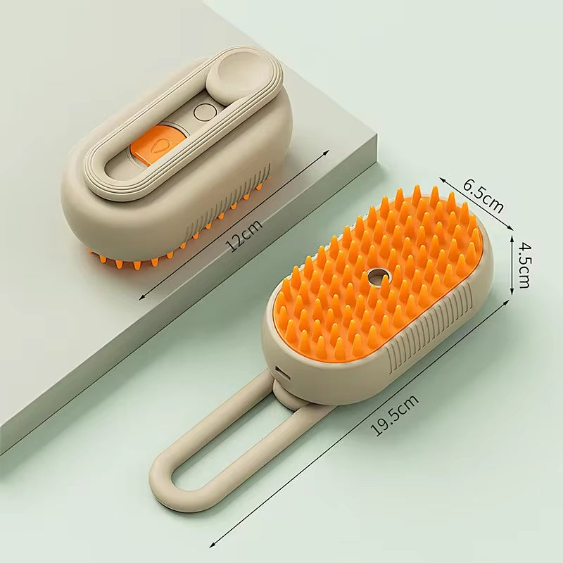 Transform Your Pet's Grooming Experience with the 3-in-1 Steam Brush: The Ultimate Cat and Dog Grooming Tool for Effortless Hair Removal and Relaxing Massage