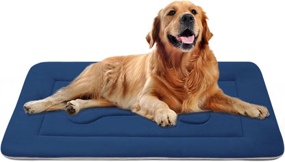 Luxurious Large Dog Bed Crate Mat - 42" Non-Slip, Washable Soft Mattress for Ultimate Comfort