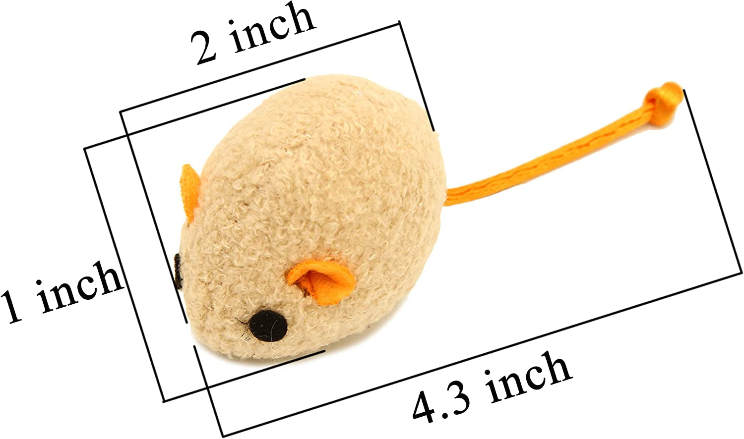 20PCS Catnip Mouse Toy Set – Interactive Cat Toys for Cats, Kittens & Puppies
